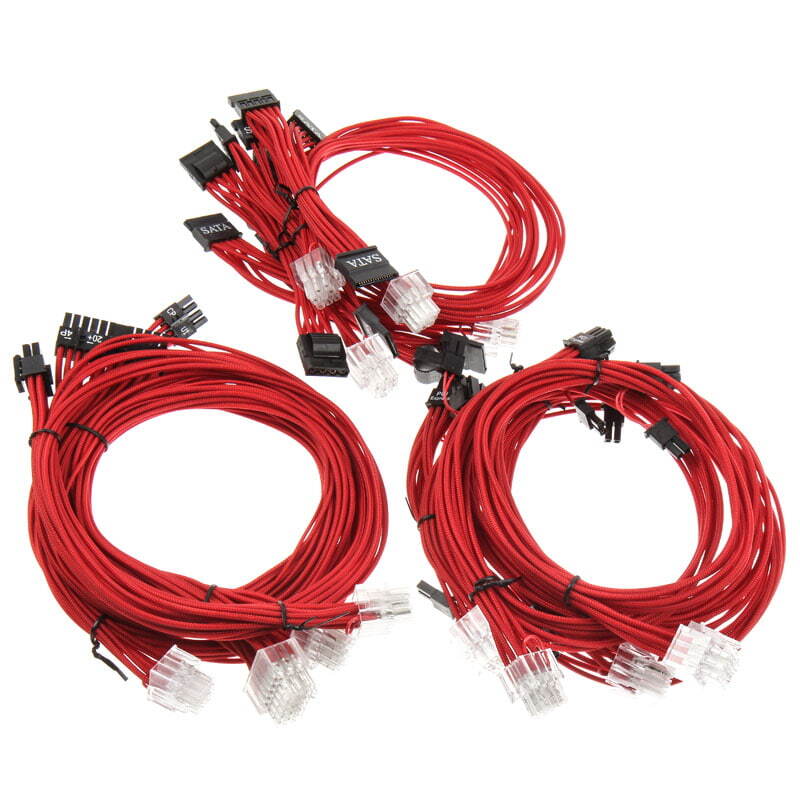 Super Flower Computer Sleeve Cable Kit rot Alimentazione elettrica SF-1000CS-RD
