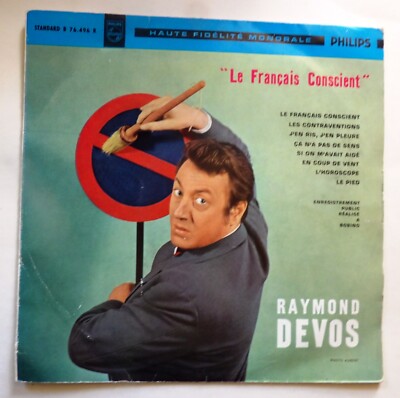 33 Umdrehungen - 25 cm. RAYMOND DEVOS. Der bewusste Franzose. PHILIPS 76.496 