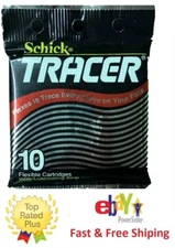 10 Schick FX Tracer Razor Blade Cartridge Refill Fit Wilkinson Performer Diamond