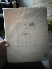 NWT Pottery Barn Kids Supersoft Organic Cotton Sheet Set/Twin/White 50 Each