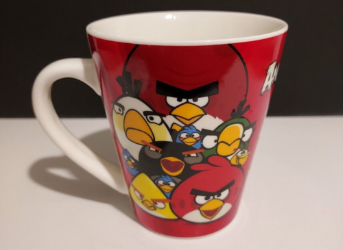 2013 Angry Birds 'Bird is the Word' All Over Graphic Print Ceramic Coffee Mug - Picture 4 of 7