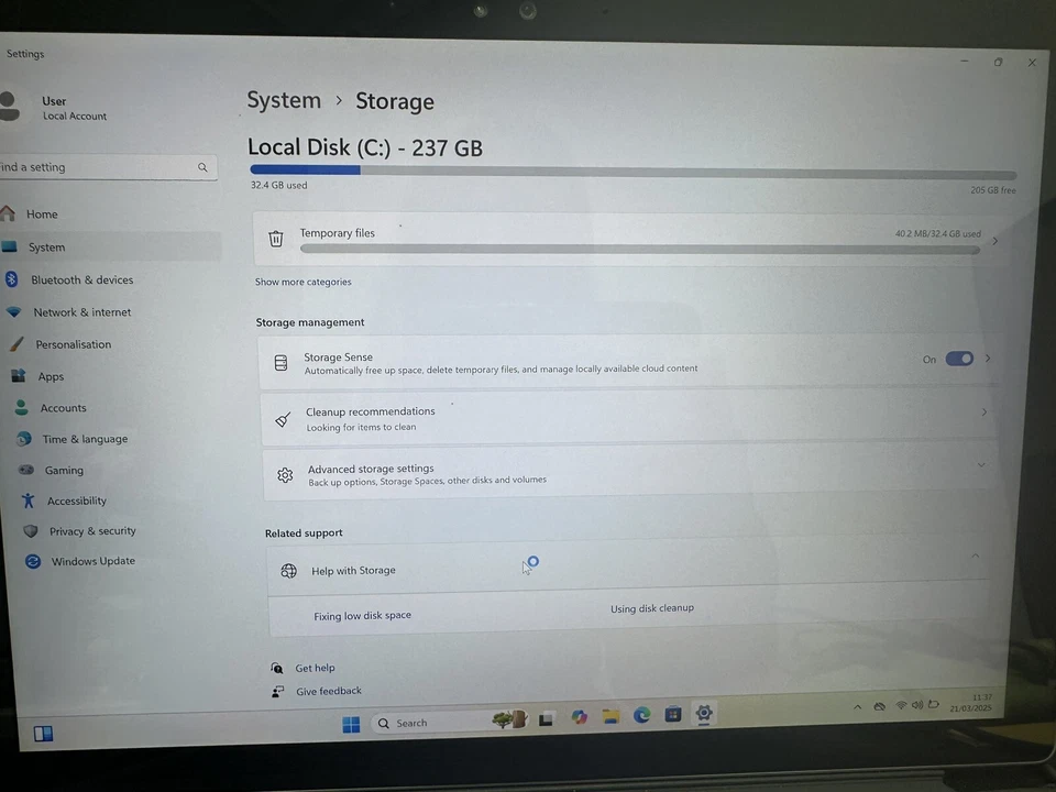 Microsoft Surface Pro 4 12" i5-6300 8GB RAM 256B SSD Windows 11 Pro Dead Touch - Image 2 of 4