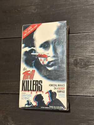 Cash Flagg The Thrill Killers Video VHS Bloody Maniacs Cult Horror - New