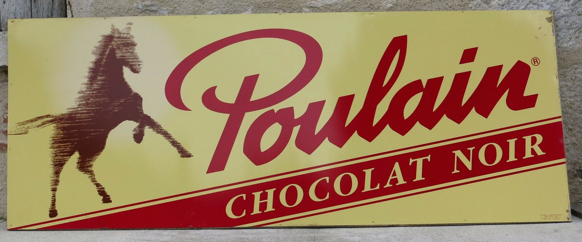 Chocolat poulain affiche d'occasion - Collection