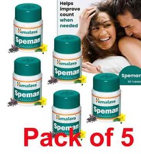 5 x Himalaya Speman 300 Tabs  Enhance Sperm Quality  Men  s Vitality Exp 2027