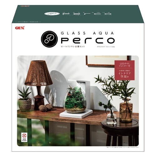 GEX Glass aqua PERCO T-WH all in one aquarium 6L USB power supply