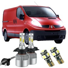For Renault Trafic - 4PC 472 501 LED Xenon HID High/Low/ Side Headlight Bulb