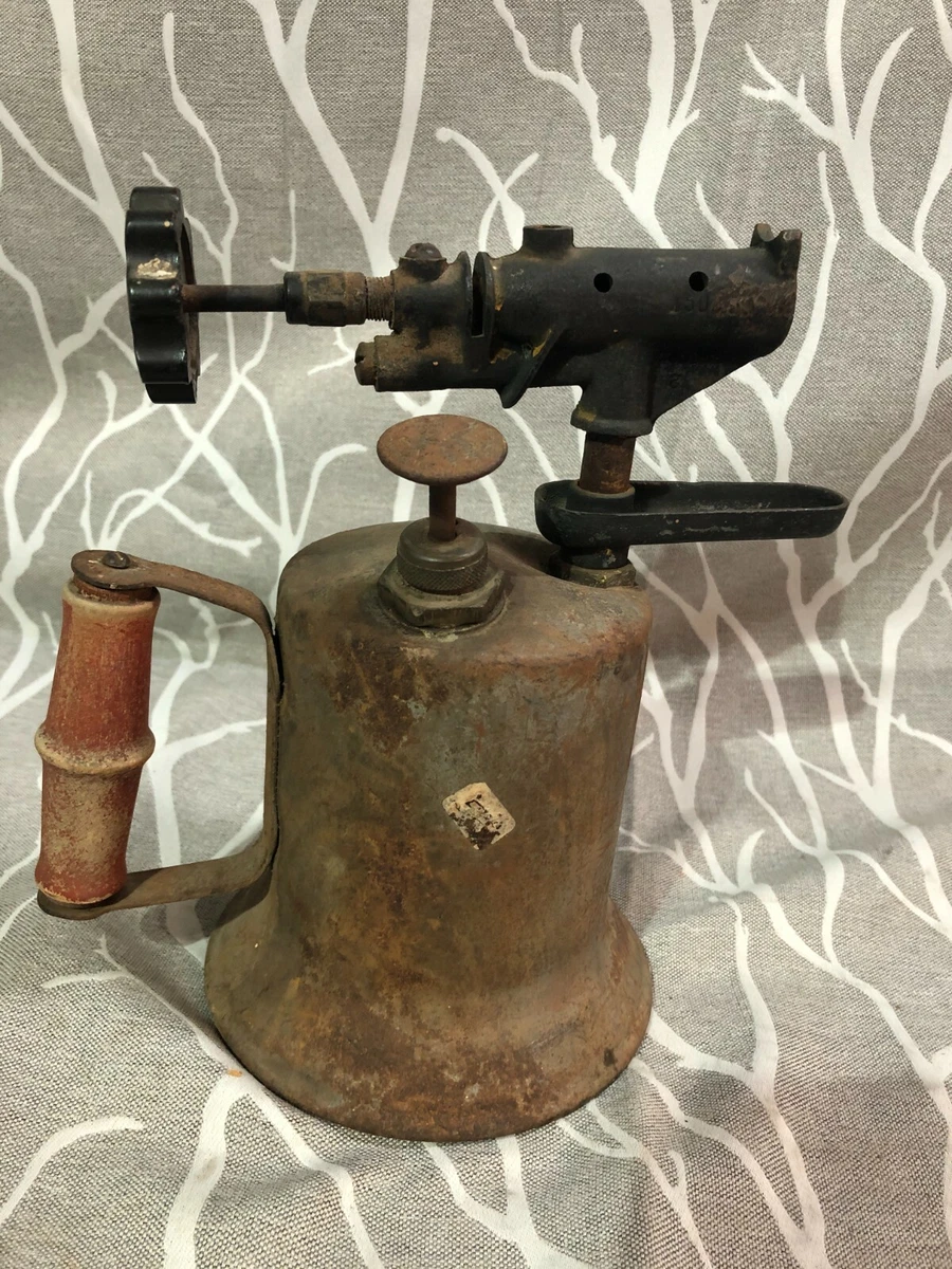Vintage Antique Welding Plumbing Soldering Iron Gas Blow Torch