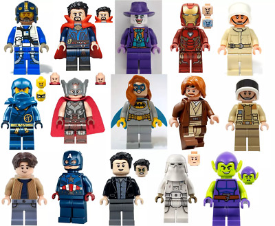 NEW LEGO 5x Minifigure lot Super Heroes Star Wars  Jurassic World Iron Man READ