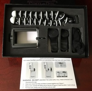 Cam Rah / Fish Eye & Macro/Wide Angle Combo Lens & Octpus Tripod set