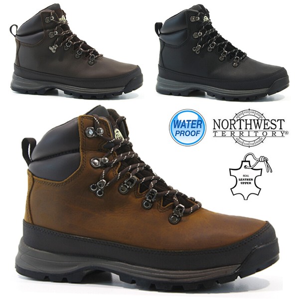 BOTAS DE CUERO NOROESTE PARA HOMBRES IMPERMEABLES TRABAJO CAMINAR SENDERISMO ZAPATOS AL TOBILLO ZAPATILLAS