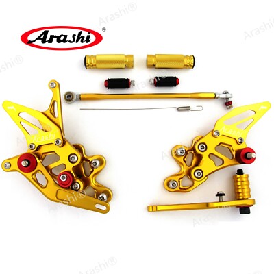 CNC Rearsets Footrest Foot Pegs For Suzuki GSXR 600 750 2006 2007 2008 2009 2010