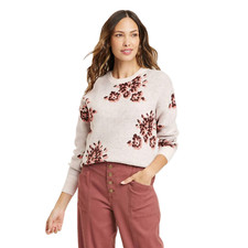 Knox Rose Women's Crewneck Sweater Tan Size XXL