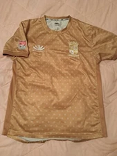 GAME USED WORN NOLA GOLD Paladin Major Rugby League SEWN Jersey SZ SMALL MLR