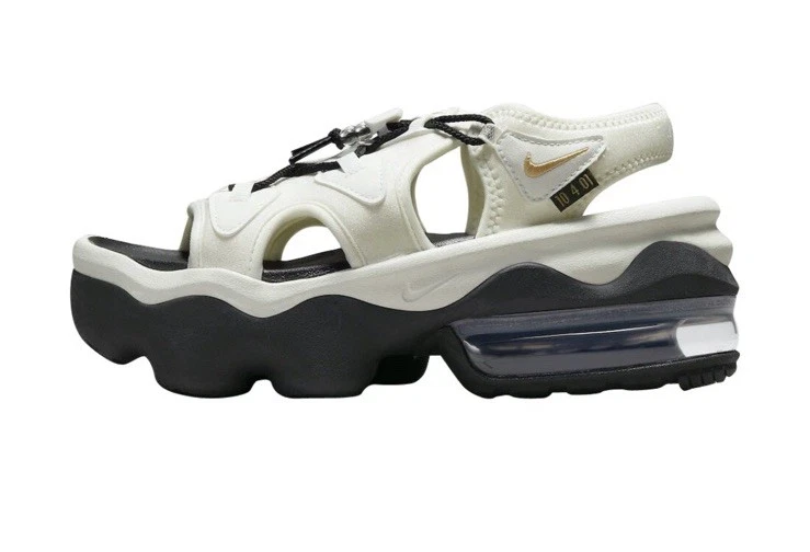 Nike Air Max Koko sandalo SDC NA Serena Williams oro bianco DJ1453 100 taglia 6 nuovo con etichette