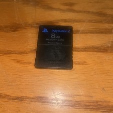 Playstation 2 Memory Card 8mb OEM Official PS2 Black