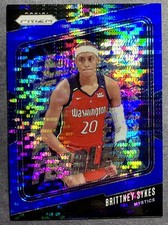 2024 Panini Prizm WNBA #15 Brittney Sykes Fearless Blue Pulsar Prizm /199