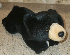 Miyoni by Aurora Black Bear Plush 12" Stuffed Animal toy