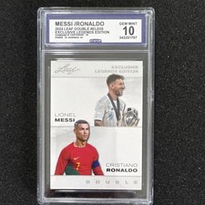2024 Leaf Messi/Ronaldo Double ELE05 Exclusive Legends Edition CC G10