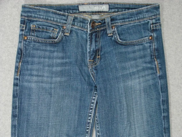 TG09437 **DELIA'S** VAQUEROS BOOT CUT MUJER talla 7-8 AZUL OSCURO Foto 4 de 4