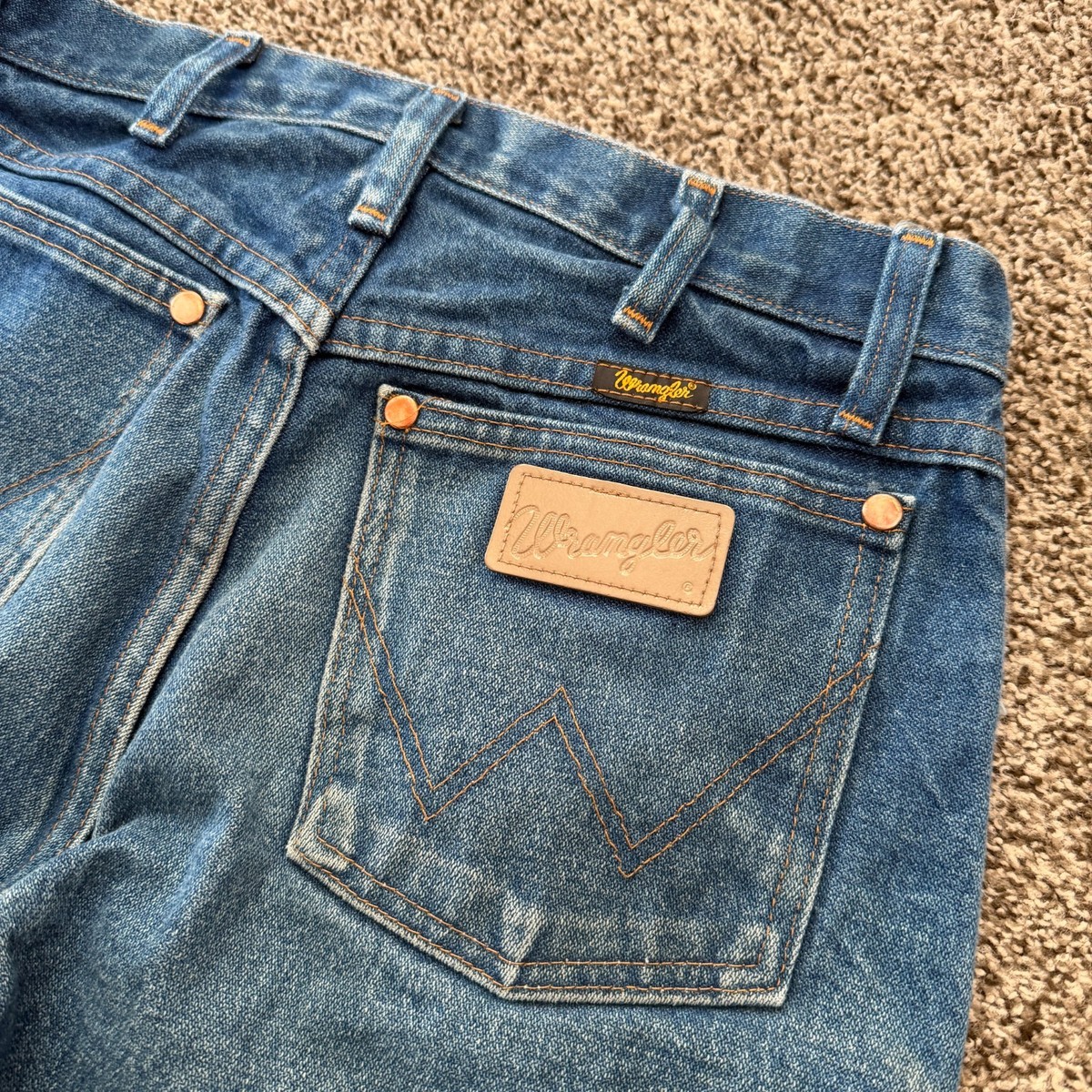 Wrangler 13MWZ Cowboy Cut Men's 28x29 Blue Denim Straight Jeans