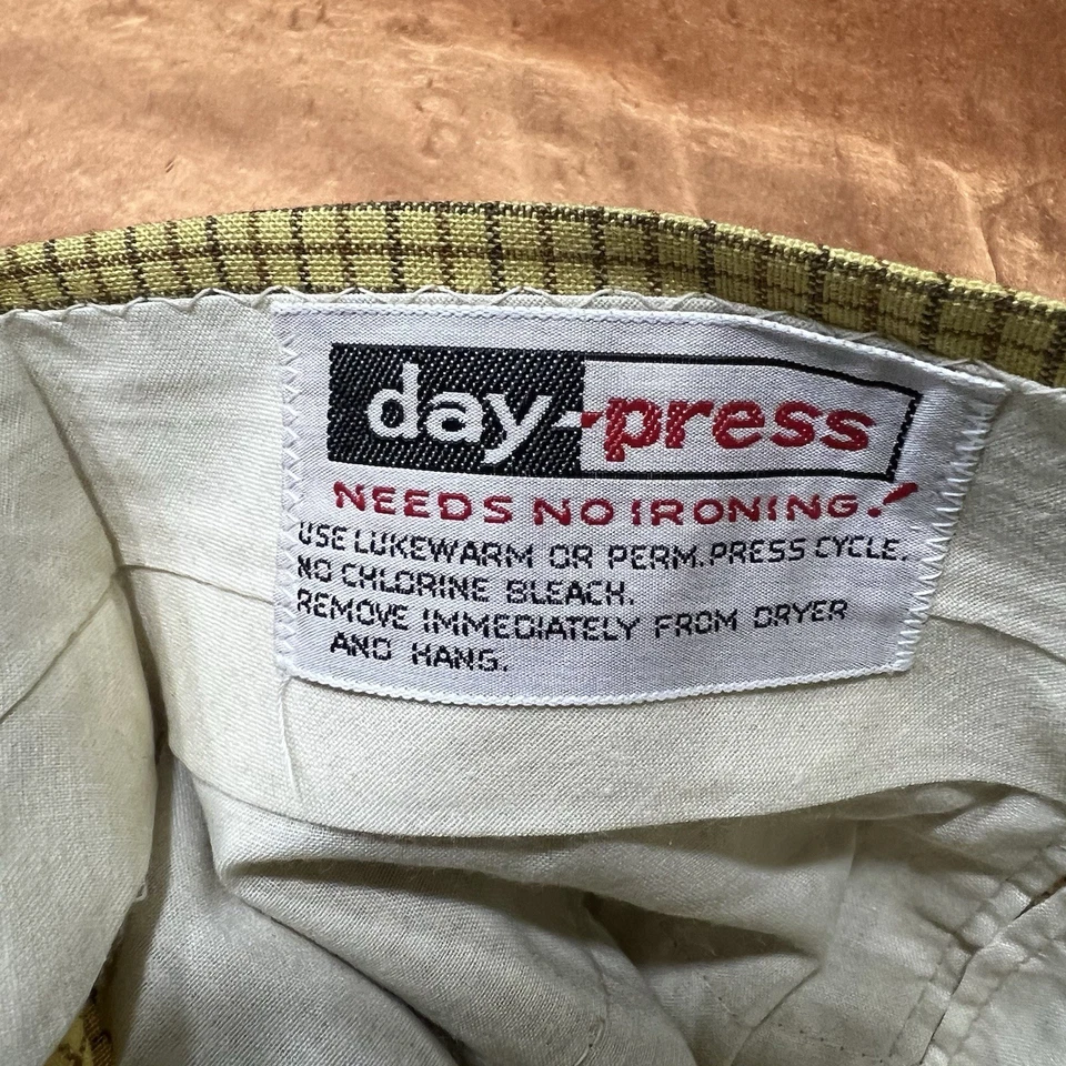 Pantalones de Colección Coleccionistas DAY'S SPORTSWEAR 29x29 Pantalones Amarillo Cuadros Nos Foto 4 de 4