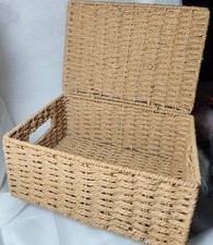 1 pieza Cesta de almacenamiento Cesta de escritorio Artículos diversos Cesta de almacenamiento para el hogar (Beige)