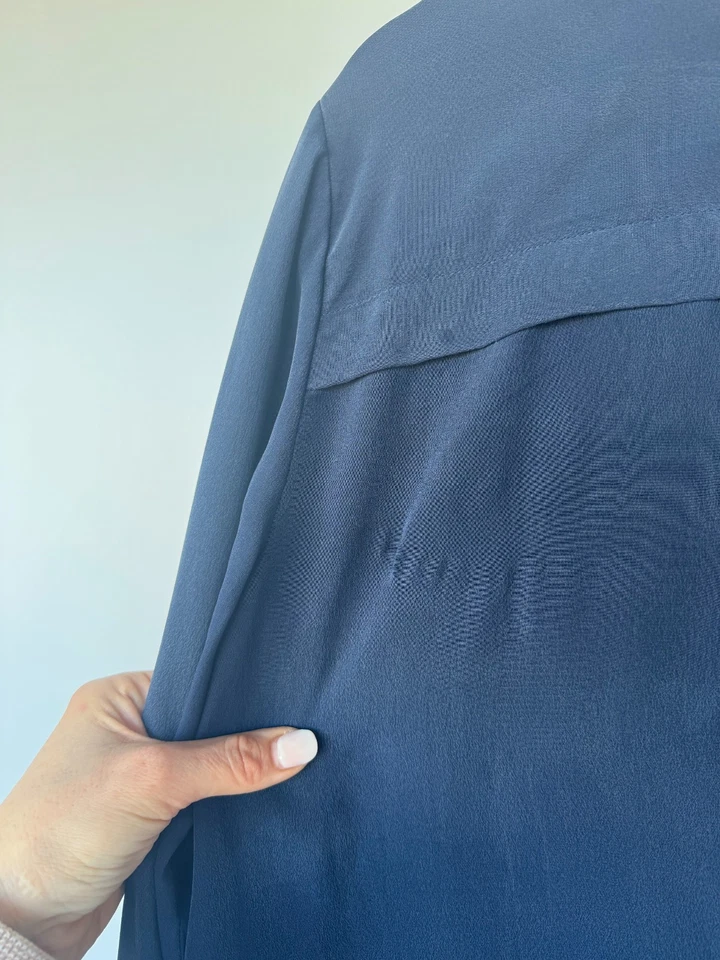 Camisa JAEGER Azul Oscuro 100% Seda Talla UK14 EUR42 Foto 3 de 4