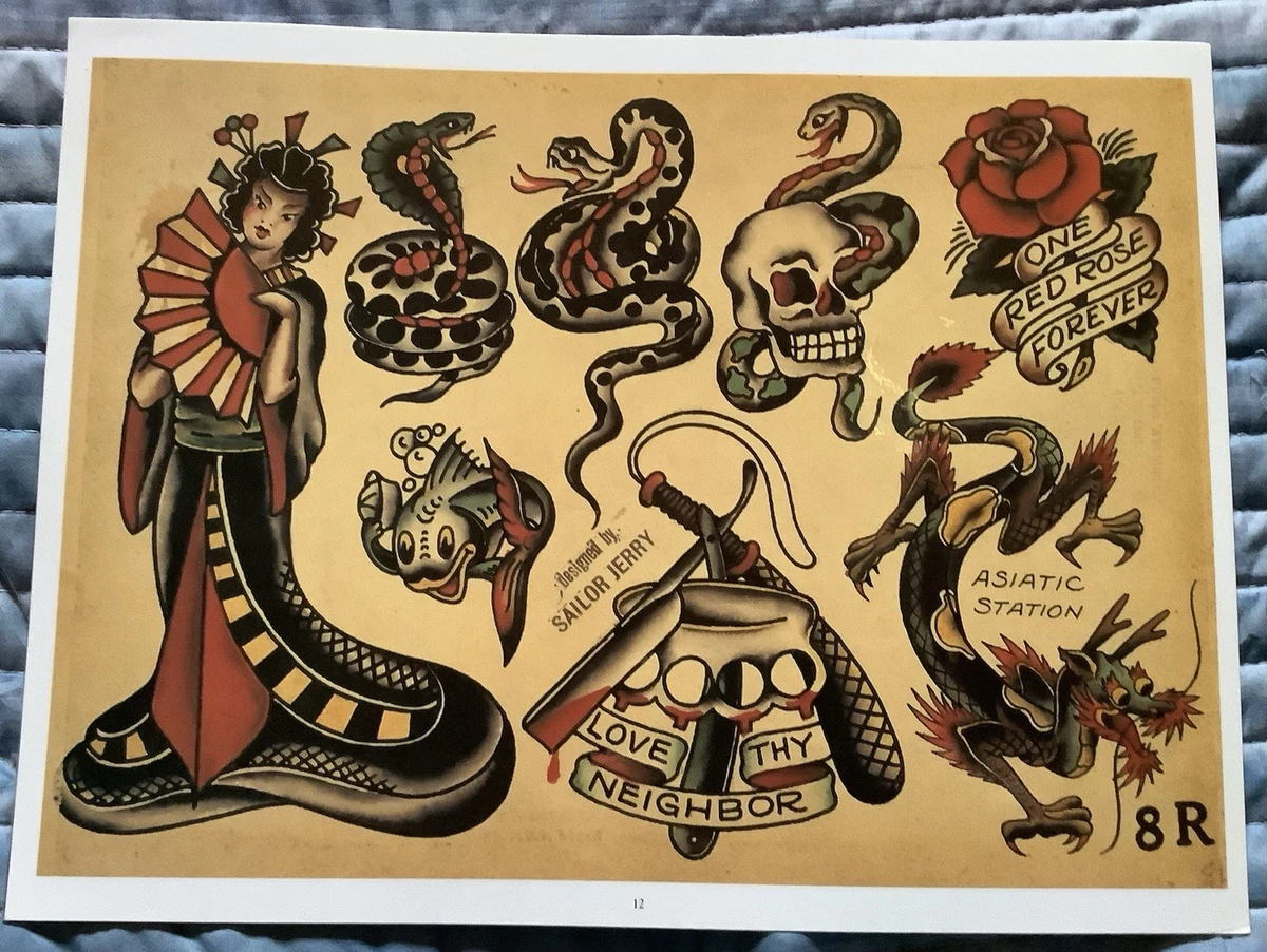 Sailor Jerry Tattoo Flash for sale | eBay