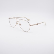 Gucci GG1440S 005 Gold/Clear 59-14-145 Sunglasses New Authentic