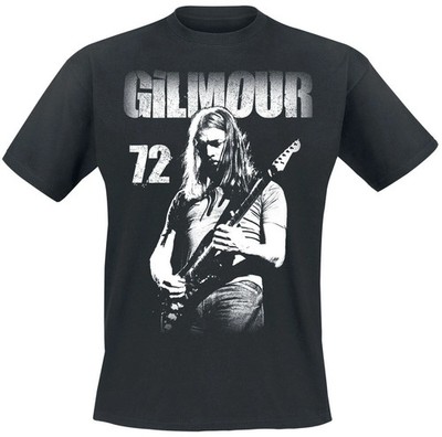 David Gilmour T-Shirt Herren Live 1972 schwarz Band-Merch, Bands