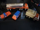 Vintage  Tonka 1978 Gulf 76  Full  Set  and Brown Cab Truck Vehicle Toys