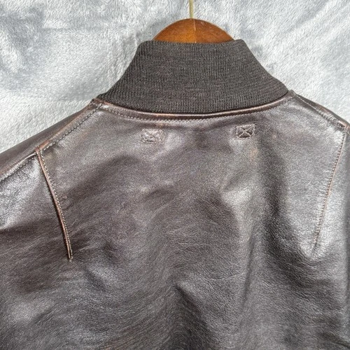 Buzz Rickson's William Gibson MA-1 Leather Flight Jacket Size 40 image 11