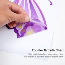 2 Sheets Kids Room Wallpaper Decor Baby Stickers Height Growth Chart