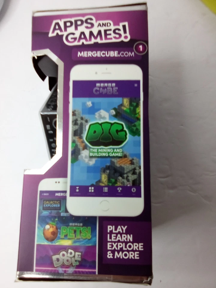 Cube Holographic Handheld AR/VR Hologram Merge iOS/Android Brand New In Box! - Image 2 of 4