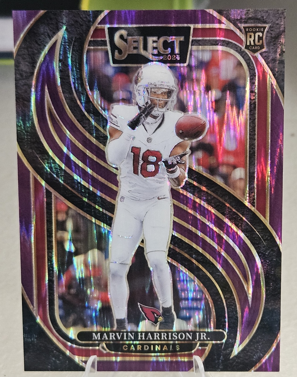 2024 Panini Select - Premier Level Marvin Harrison Jr. Purple Shock /360 NFL