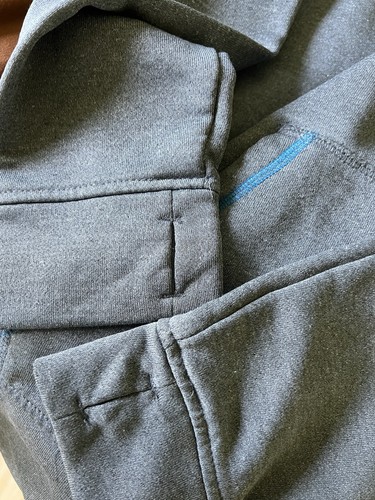 Puma Boys XL (18-20) Grey Blue Hoodie Thumb Holes Pullover - Picture 4 of 7