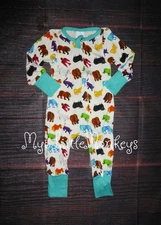 NEW Eric Carle Brown Bear Baby Boy Girls Bamboo Romper Jumpsuit Sleeper