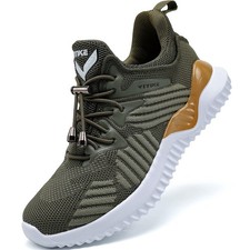 Boys Girls Kids' Sneakers Knitted Mesh Sports Shoes Breathable Lightweight Ru...