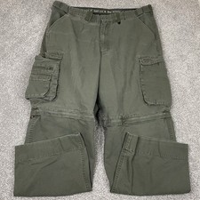 Boy Scouts of America Convertible Uniform Pants Green Adult 38 Fit 36x29 Y2K
