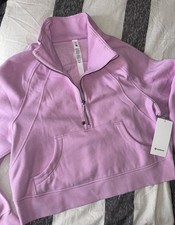 LULULEMON Scuba Oversized Half-Zip Hoodie M/L Meadowsweet Pink