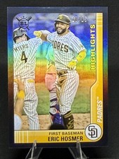 2021 Topps Big League Highlights Eric Hosmer #288 Black Foil /15 - Padres