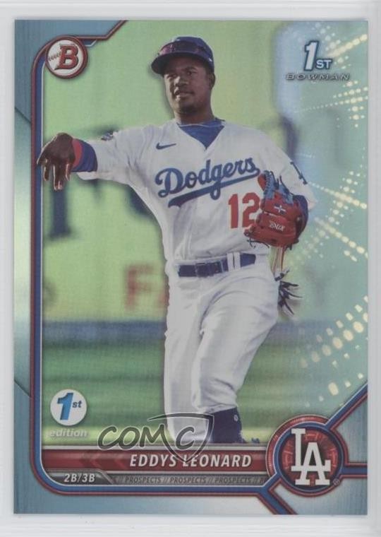 2022 Bowman 1st Edition Sky Blue Foil Eddys Leonard #BPPF-57 1w3