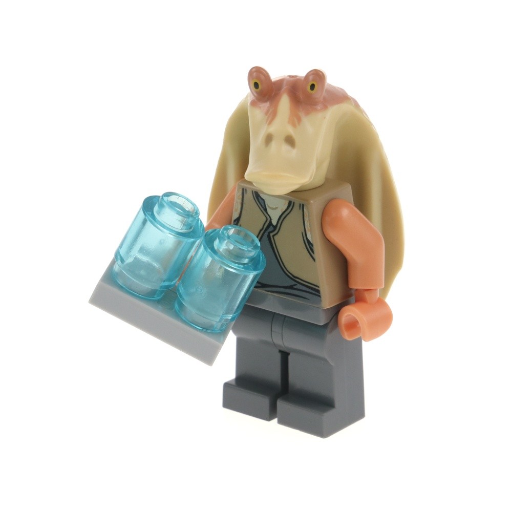 1x LEGO Minifigure SW Jar Jar Binks Printed Gungan Head Type 1 Tablet sw0301