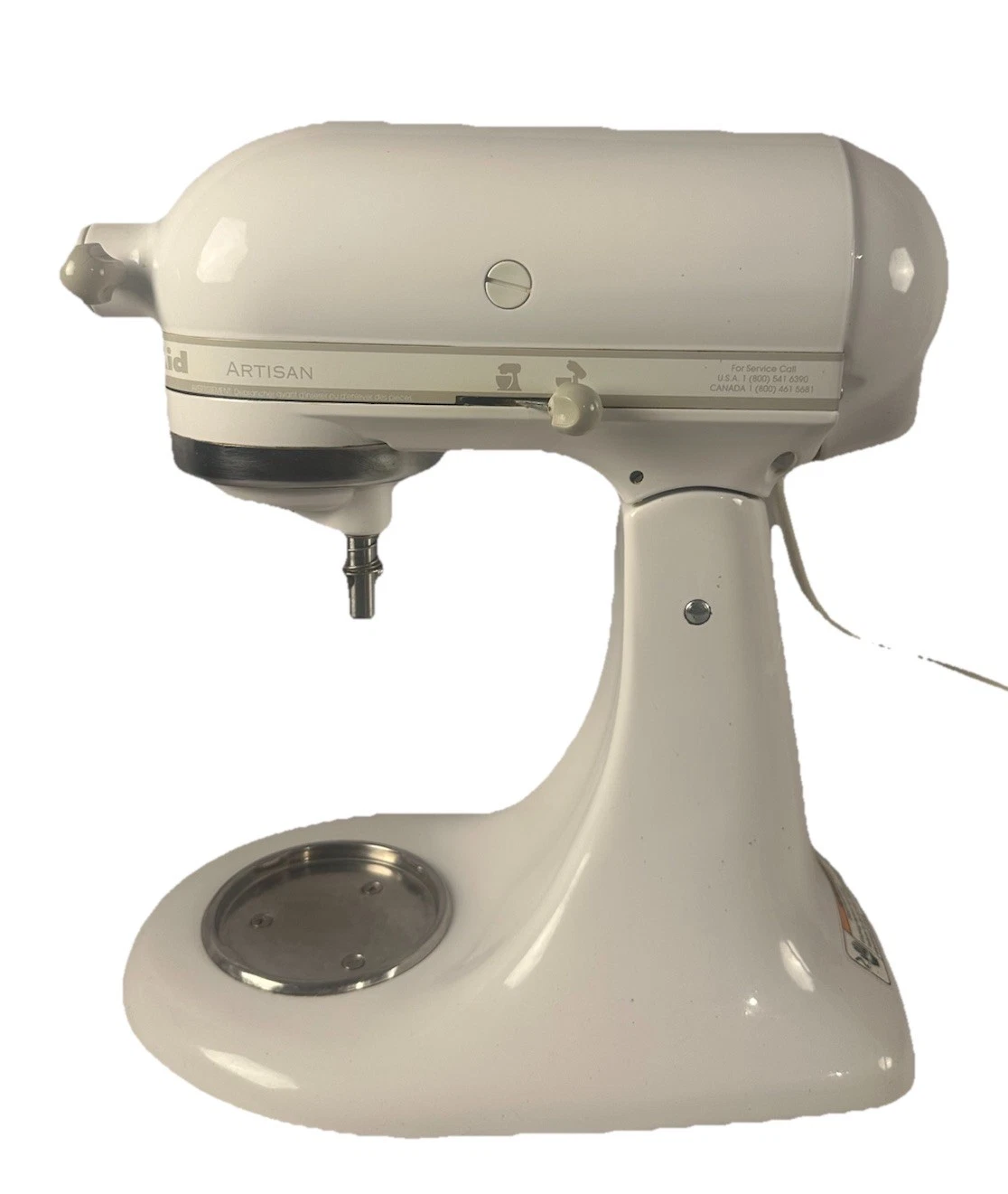 KitchenAid Artisan KSM150 White Tilt-Head Stand Mixer 325W Main Unit Only