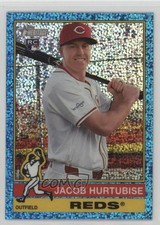 2025 Topps Heritage Chrome Light Blue Sparkle Refractor Jacob Hurtubise 0xy0