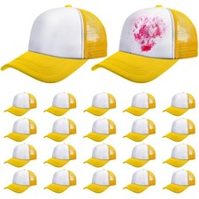 Vabean 24-Pack Sublimation Blank Trucker Mesh Hats Unisex Plain Baseball Caps