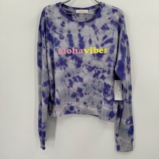 Spiritual Gangster Aloha Vibes Crew Neck Pullover Sweatshirt Size XL Women's NWT