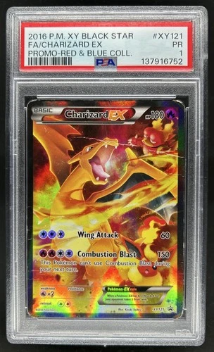2016 Pokemon XY Promos Charizard EX #XY121 PSA 1
