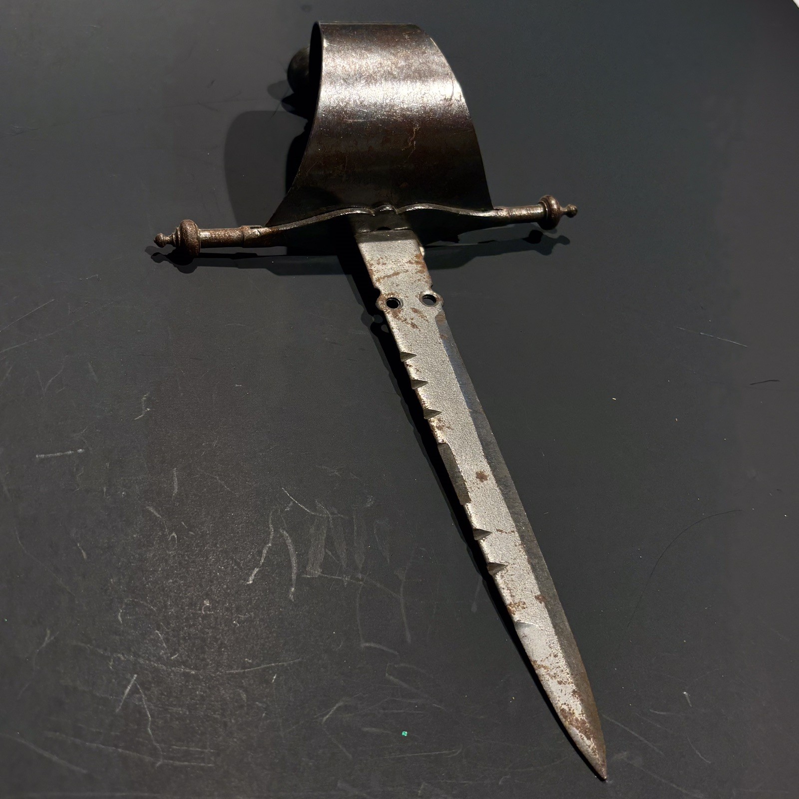 Spanish Toledo 6-Inch Dagger 19th Century Reproduction, Used